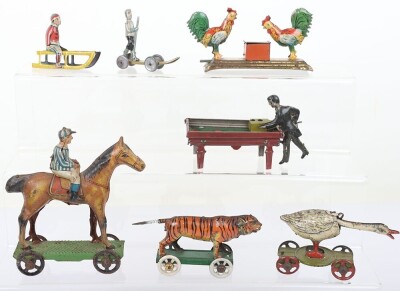 Collection of various tinplate Penny Toys