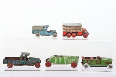 Collection of tinplate Motor Vehicle Penny Toys - 2