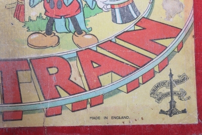 Boxed Wells Brimtoy tinplate Mickey Mouse Stoker Circus Train, 1930s - 12