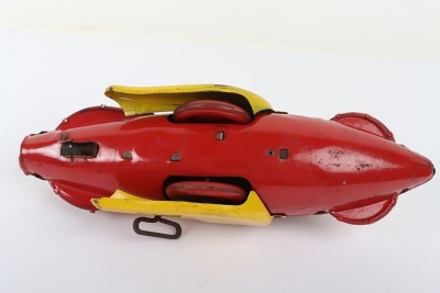 Marx (Great Britain tinplate clockwork Rocket Fighter, circa 1950 - 6