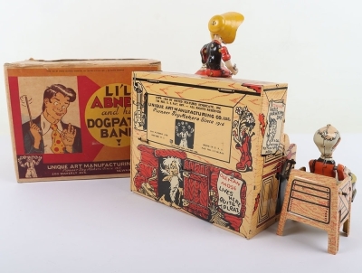 Unique Art Manufacturing Co (USA) Tinplate Clockwork LI&rsquo;L Abner and His Dogpatch Band - 11