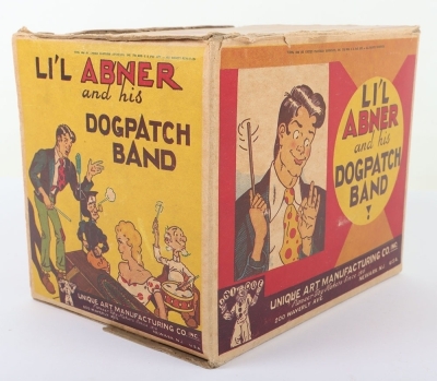Unique Art Manufacturing Co (USA) Tinplate Clockwork LI&rsquo;L Abner and His Dogpatch Band - 6