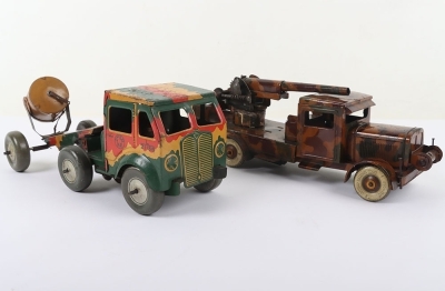 Mettoy Tinplate Military Searchlight Lorry