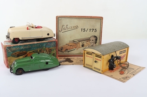 Schuco Set 15/175, contains: Kommando Anno 2000 tinplate car