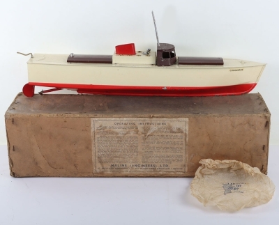 Rare boxed SM1090 Mamod for Malins (Engineers Ltd) &lsquo;Conqueror&rsquo; model electric Yacht/Boat - 3