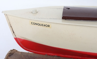 Rare boxed SM1090 Mamod for Malins (Engineers Ltd) &lsquo;Conqueror&rsquo; model electric Yacht/Boat - 6