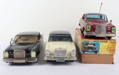 Three Japanese Mercedes Benz Tinplate Cars - 3