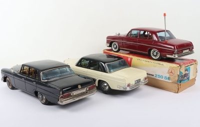 Three Japanese Mercedes Benz Tinplate Cars - 4