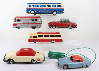 Four Japanese Battery-Operated Tinplate Vehicles - 2