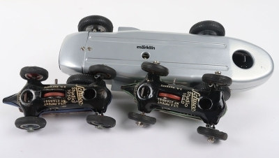 Marklin (Germany) 1102 Tinplate Construction Mercedes Benz W196 Racing Car - 5