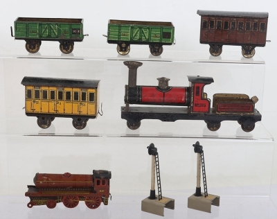 Hess (Germany) 575 Series Tinplate Penny Toy Locomotive - 5
