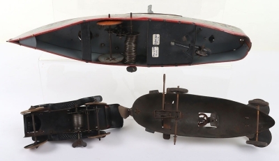 WK Wilhelm Kruass (Germany) Vulkan Tinplate Battleship - 3