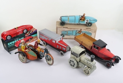 A Quantity of Modern Produced Tinplate Toys