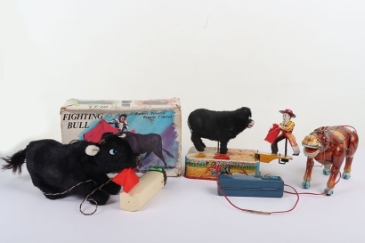 Cragstan Nomura Japan El Toro The Fighting Snorting Bull and the Matador