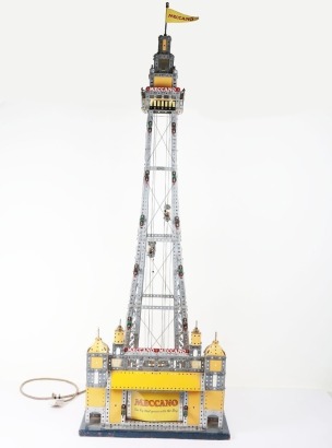Meccano an impressive working model of Blackpool Tower, circa 1970