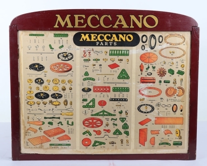 Meccano shop counter Parts six drawer cabinet, circa 1950
