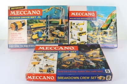 Two Meccano Outfits No.7 Mountain Engineer&rsquo;s and No.8 Breakdown Crew, 1960s
