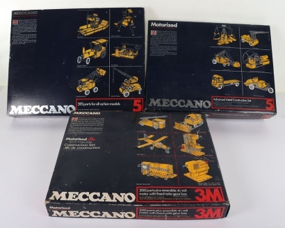 Three Meccano Outfits, 1970s