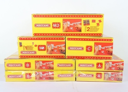Boxed French Meccano, 1980s/90s