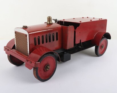 An interesting scratch built Live steam model Fire truck, approx 1930's
