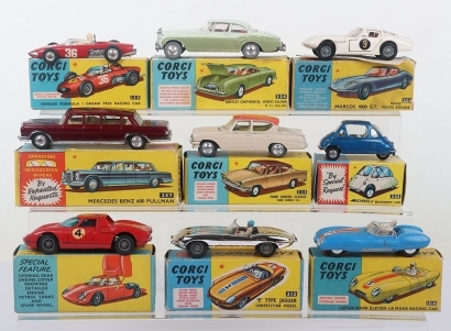 Vintage Corgi Toys boxed cars
