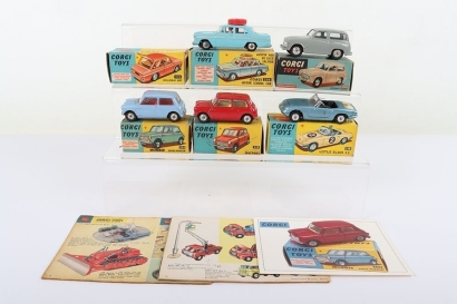 Five Boxed Vintage Corgi Toys Cars