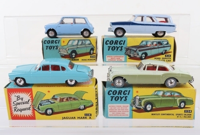 Four Boxed Vintage Corgi Toys Model Cars