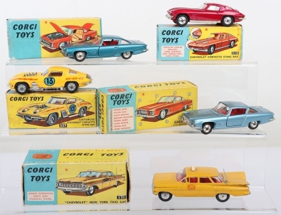 Vintage Corgi Toys boxed American cars