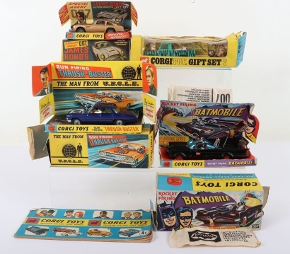 Four Boxed Vintage Corgi Toys Tv/Film Related Models