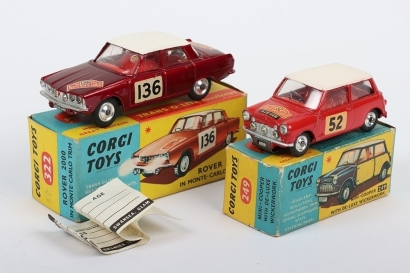 Vintage Corgi Toys Monte-Carlo Rally cars