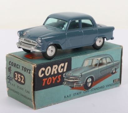 Vintage Corgi Toys boxed 352 R.A.F Standard Vanguard Staff car