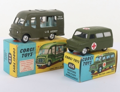 Two Vintage Corgi Toys boxed Military Vehicles