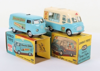 Vintage Corgi Toys 428 Smiths Mr Softee Ice Cream Van