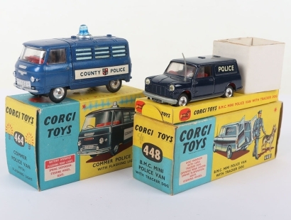 Two Vintage Corgi Toys boxed Police vehicles
