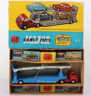 Corgi Major Toys Gift Set No 1 &ldquo;Carrimore&rdquo; Car Transporter with Four Cars