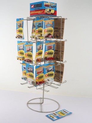 Original Corgi Juniors &lsquo;Look For Whizzwheels Models&rsquo; shop display stand