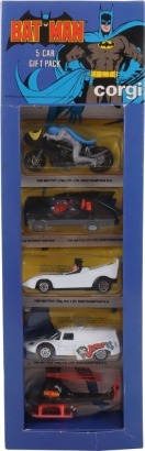 Scarce Corgi Juniors 7000 Batman 5-car Gift set