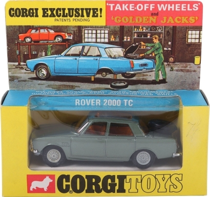 Vintage Corgi Toys 275 Rover 2000 TC Golden Jacks