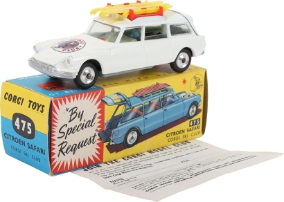 Vintage Corgi Toys 475 Citroen Safari Corgi Ski Club