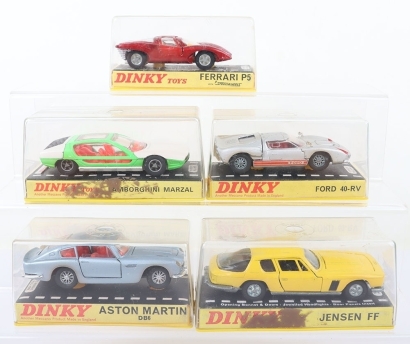 Dinky Toys five boxed cars