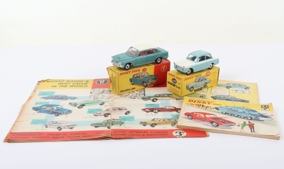 Two Vintage Dinky Toys Boxed Triumph Models