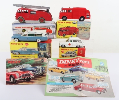 Four Boxed Dinky Toys Emergency Vehicles