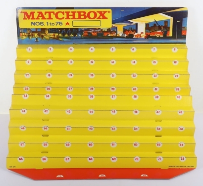 Matchbox Regular Wheels Series Carded Shop Counter Display Unit