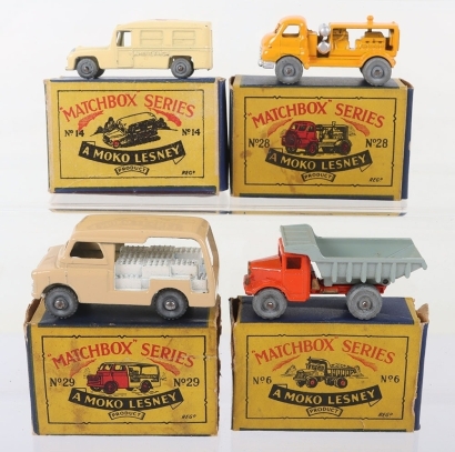 Four Boxed Matchbox Moko Lesney Models