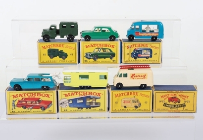 Six Boxed Matchbox Lesney Regular Wheel models