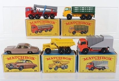 Five Boxed Matchbox Lesney Regular Wheel models