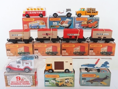 Ten Matchbox Superfast Issue Boxed Models