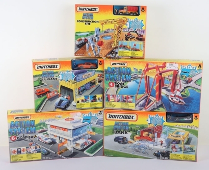 Five Matchbox Action System Play Sets
