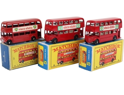 Matchbox Lesney Regular Wheels 5c London Bus Visco-Static