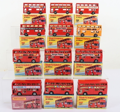 Eleven Matchbox Superfast 17b The Londoner Daimler Fleetline Buses